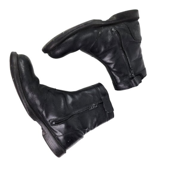 TCX  WP Motorcycle Boots Zip Up Ankle Men's USA Size 12 Black Waterproof‎ 10 - Picture 2 of 16